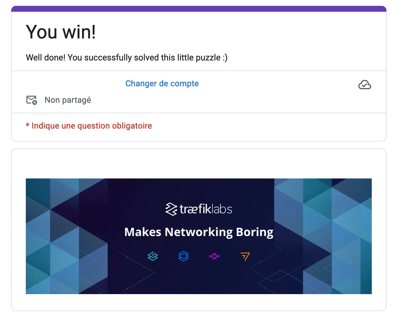 Traefik form